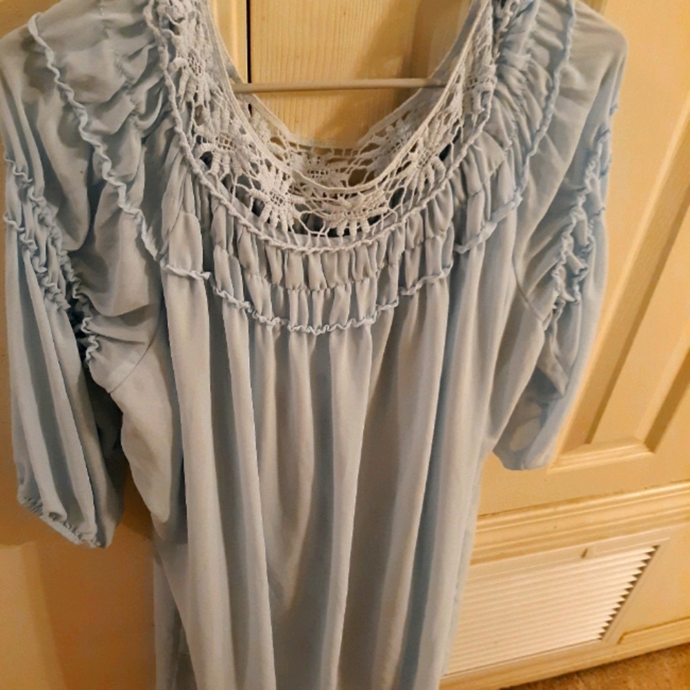 Baby blue dress